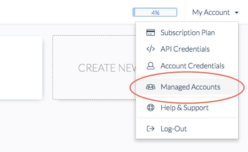 Accessing the Managed Accounts Feature