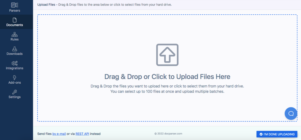 Docparser - Upload Files