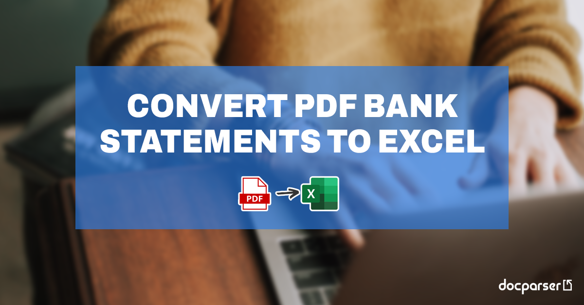 convert pdf bank statements to excel
