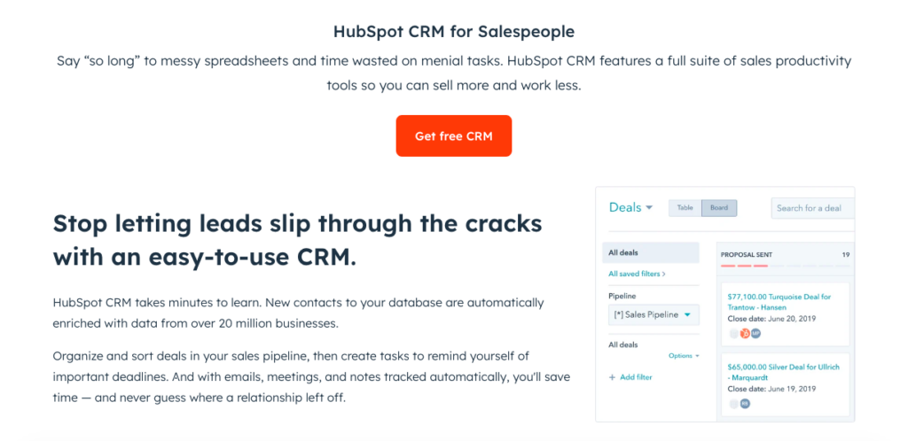 CRM Automation - HubSpot CRM