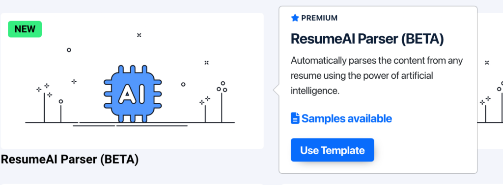 ResumeAI Parser Beta Template