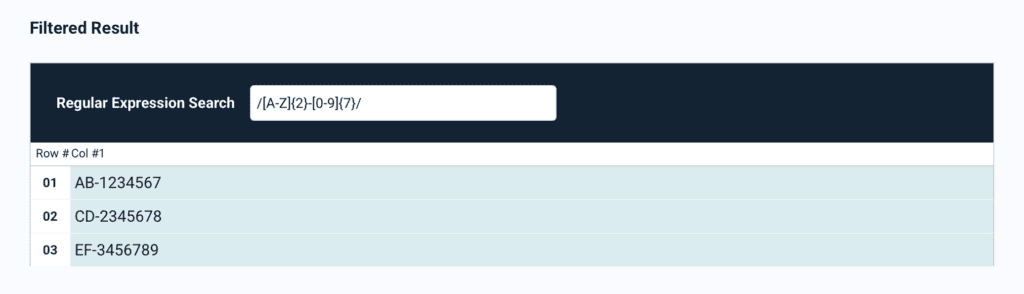 Docparser Advanced Features - Regular Expression Example