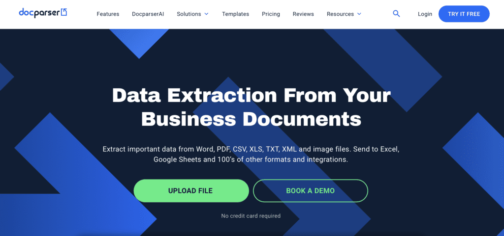 Docparser Data Extraction Software