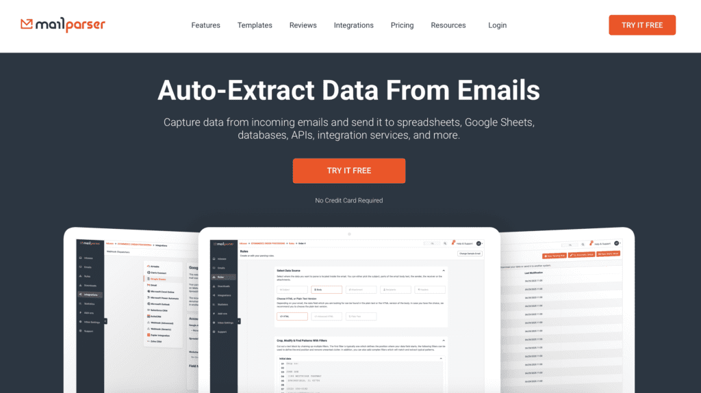 Mailparser Data Extraction Software