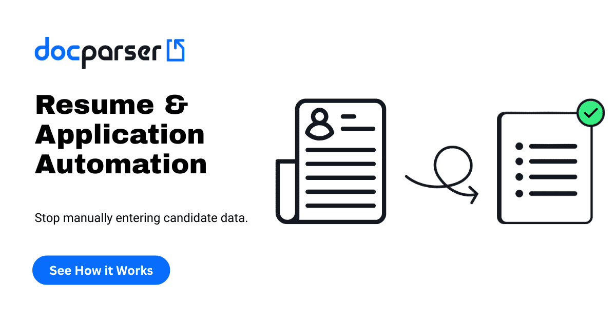 Resume & Application Automation for HR Teams | Docparser