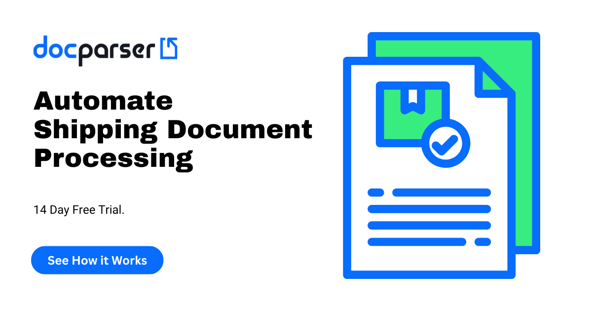 Shipping Document Automation for Logistics Teams | Docparser