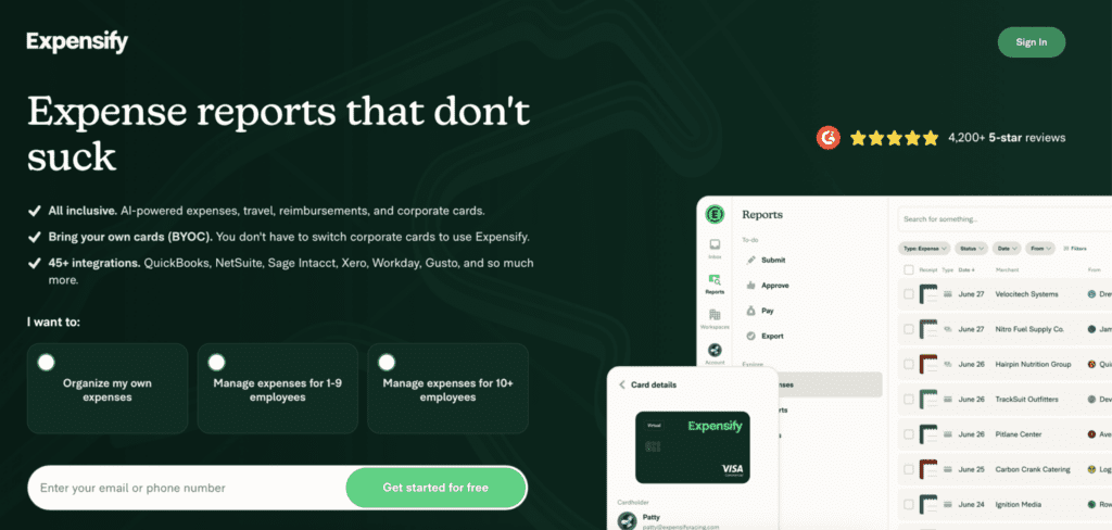 Expensify Hero